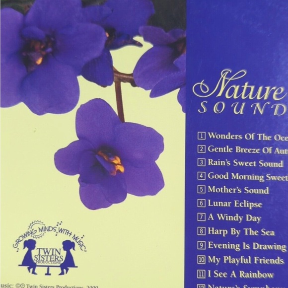 Birthday February CD Greeting Card Violet Flowers Nature Sounds New In Package - Picture 3 of 5